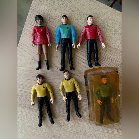 Vintage Rare 1993 Lot Of 6 Collectible Playmates Star Trek Figures